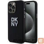 Back panel cover DKNY  DKNY Liquid Silicone Metal Logo iPhone 15 Pro Max Case - Black 