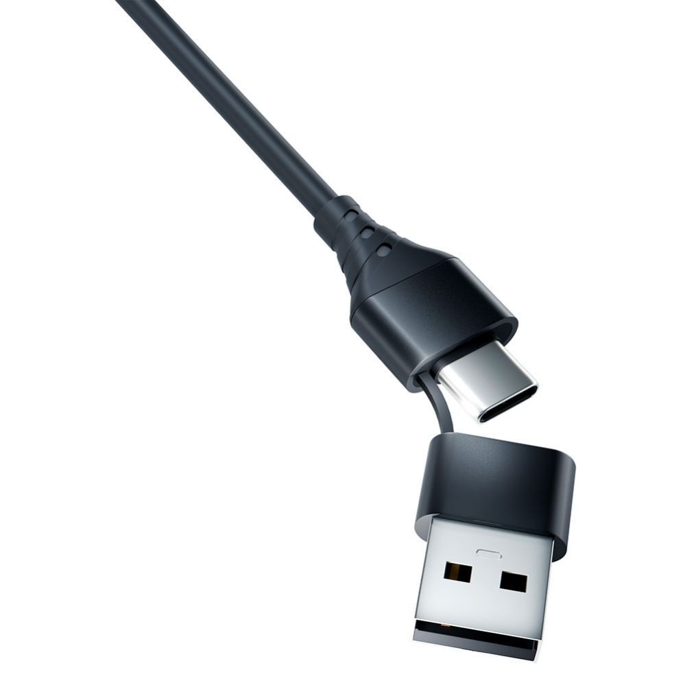 Üleminek 3MK 3mk Hyper Cable 3in1 USB-A - USB-C / USB-C - micro USB - Lightning 1.5m - black