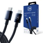 Converter 3MK  3mk Hyper Cable USB-C / Lightning 20W 1.2m - black 
