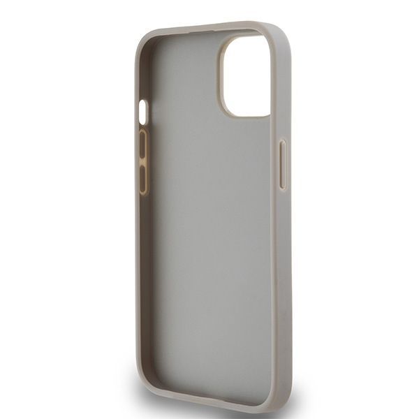 Muu telefoni lisavarustus DKNY DKNY Leather Mono Stripe & Metal Logo case for iPhone 15 / 14 / 13 - beige