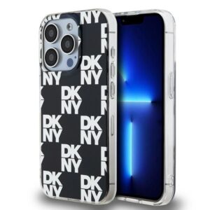 Cits mobilo telefonu aksesuārs DKNY  DKNY IML Checkered Mono Pattern case for iPhone 15 Pro - black 