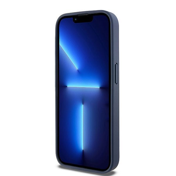 Muu telefoni lisavarustus DKNY DKNY Leather Mono Stripe & Metal Logo case for iPhone 15 Pro - blue