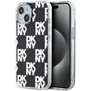 Cits mobilo telefonu aksesuārs DKNY  DKNY IML Checkered Mono Pattern case for iPhone 15 / 14 / 13 - black 