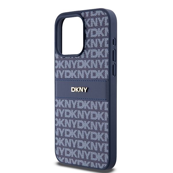 Other Phone Accessory DKNY DKNY Leather Mono Stripe & Metal Logo case for iPhone 15 Pro Max - blue