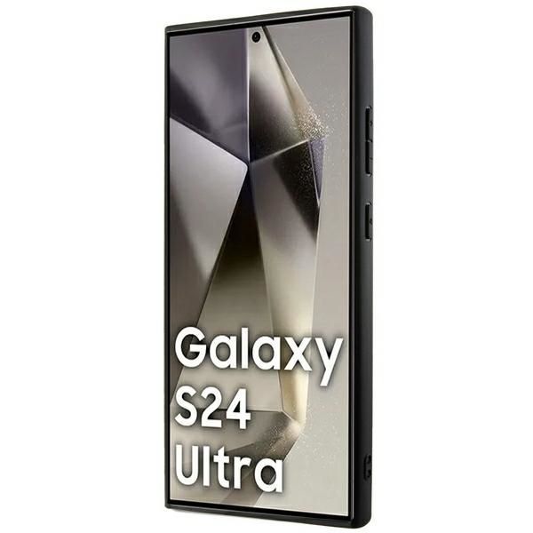 Muu telefoni lisavarustus DKNY DKNY Leather Mono Stripe & Metal Logo case for Samsung Galaxy S24 Ultra - black