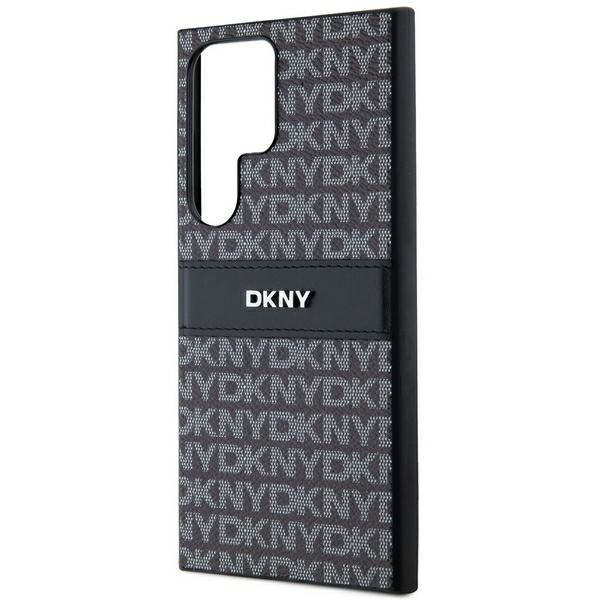 Muu telefoni lisavarustus DKNY DKNY Leather Mono Stripe & Metal Logo case for Samsung Galaxy S24 Ultra - black