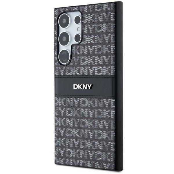 Muu telefoni lisavarustus DKNY DKNY Leather Mono Stripe & Metal Logo case for Samsung Galaxy S24 Ultra - black