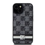 Kitas telefono priedas DKNY  DKNY Leather Checkered Mono Pattern & Printed Stripes case for Samsung Galaxy S24+ - black 