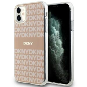 Cits mobilo telefonu aksesuārs DKNY  DKNY IML Mono & Stripe MagSafe case for iPhone 11 / Xr - pink 