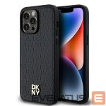 Other Phone Accessory DKNY  DKNY Leather Pattern Metal Logo MagSafe case for iPhone 13 Pro Max - black 