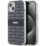 Cits mobilo telefonu aksesuārs DKNY  DKNY IML Mono & Stripe MagSafe Case for iPhone 15 Plus / 14 Plus - Black 