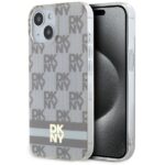 Muu telefoni lisavarustus DKNY  DKNY IML Checkered Mono Pattern & Printed Stripes MagSafe case for iPhone 15 / 14 / 13 - beige 