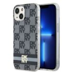 Other Phone Accessory DKNY  DKNY IML Checkered Mono Pattern & Printed Stripes MagSafe Case for iPhone 15/14/13 - Black 
