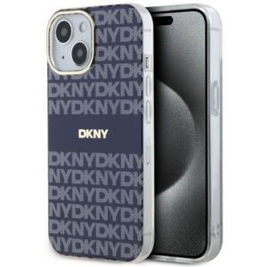 Cits mobilo telefonu aksesuārs DKNY  DKNY IML Mono & Stripe MagSafe case for iPhone 15 / 14 / 13 - blue 