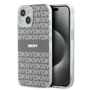 Cits mobilo telefonu aksesuārs DKNY  DKNY IML Mono & Stripe MagSafe case for iPhone 15 / 14 / 13 - beige 