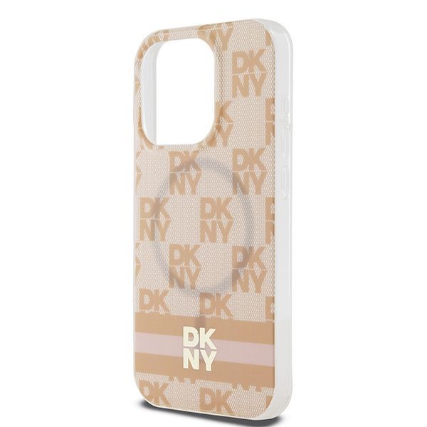Muu telefoni lisavarustus DKNY DKNY IML Checkered Mono Pattern & Printed Stripes MagSafe case for iPhone 15 Pro Max - pink