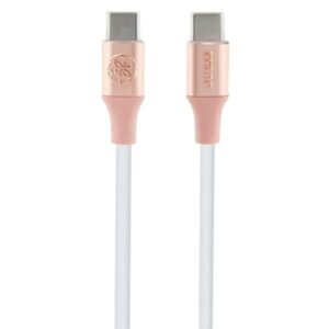 Cits mobilo telefonu aksesuārs Guess  Guess Ebossed Logo USB-C / USB-C Cable 1.5m Fast Charging - Pink 