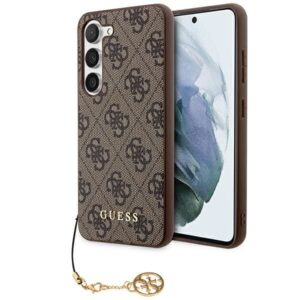 Cits mobilo telefonu aksesuārs Guess  Guess 4G Charms Collection case for Samsung Galaxy A55 - brown
