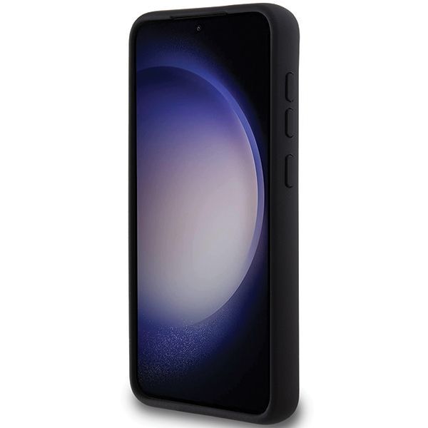 Cits mobilo telefonu aksesuārs Karl Lagerfeld Karl Lagerfeld Silicone Karl&Choupette Metal Pin case for Samsung Galaxy S24+ - black