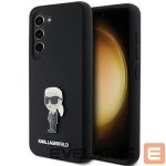 Other Phone Accessory Karl Lagerfeld  Karl Lagerfeld Silicone Ikonik Metal Pin case for Samsung Galaxy S24+ - black 