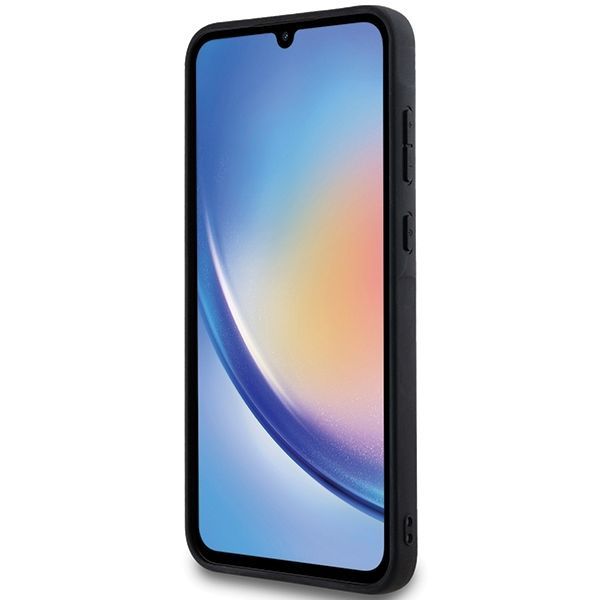 Muu telefoni lisavarustus Karl Lagerfeld Karl Lagerfeld Fixed Glitter Ikonik Logo Metal Pin case for Samsung Galaxy A35 - black