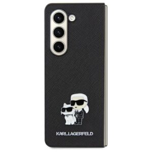 Cits mobilo telefonu aksesuārs Karl Lagerfeld  Karl Lagerfeld Saffiano Karl&Choupette Pin case for Samsung Galaxy A35 - black 
