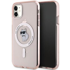 Kitas telefono priedas Karl Lagerfeld  Karl Lagerfeld IML Choupette MagSafe case for iPhone 11 / Xr - pink 