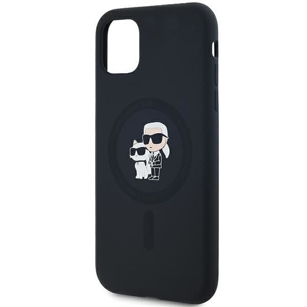 Muu telefoni lisavarustus Karl Lagerfeld Karl Lagerfeld Silicone Karl&Choupette MagSafe case for iPhone 11 / Xr - black