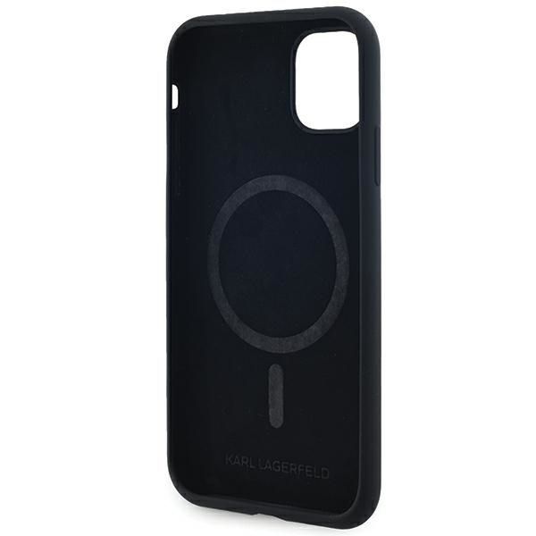 Muu telefoni lisavarustus Karl Lagerfeld Karl Lagerfeld Silicone Karl&Choupette MagSafe case for iPhone 11 / Xr - black