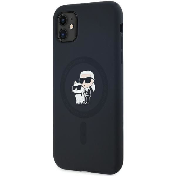 Muu telefoni lisavarustus Karl Lagerfeld Karl Lagerfeld Silicone Karl&Choupette MagSafe case for iPhone 11 / Xr - black