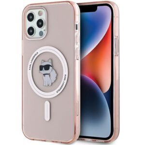 Kitas telefono priedas Karl Lagerfeld  Karl Lagerfeld IML Choupette MagSafe case for iPhone 12/12 Pro - pink 