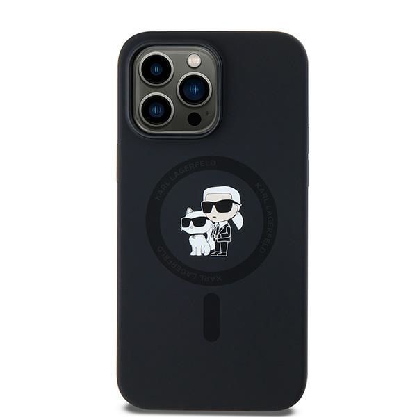 Muu telefoni lisavarustus Karl Lagerfeld Karl Lagerfeld Silicone Karl&Choupette MagSafe case for iPhone 14 Pro - black