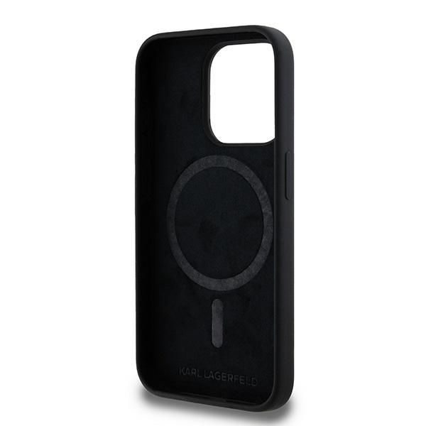 Muu telefoni lisavarustus Karl Lagerfeld Karl Lagerfeld Silicone Karl&Choupette MagSafe case for iPhone 15 Pro - black