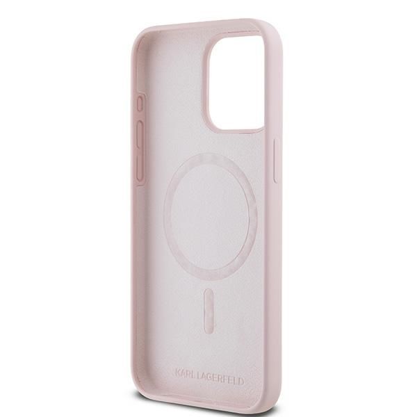 Muu telefoni lisavarustus Karl Lagerfeld Karl Lagerfeld Silicone Karl&Choupette MagSafe case for iPhone 15 Pro - pink