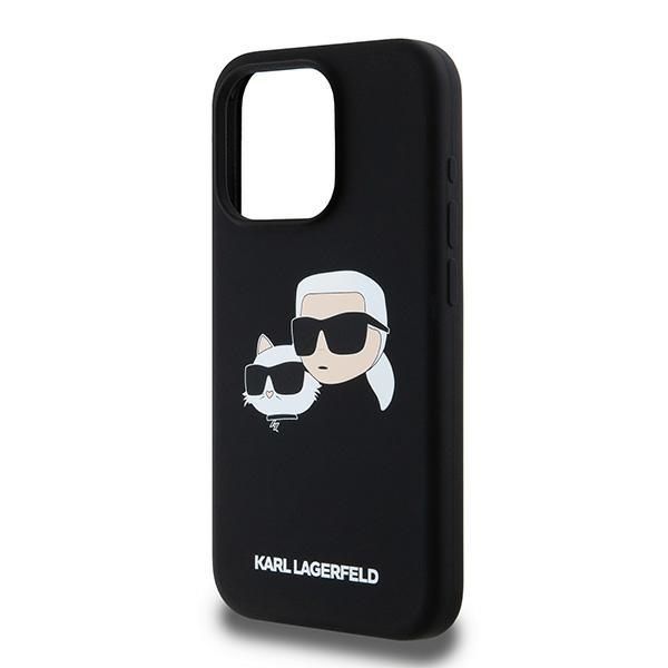 Muu telefoni lisavarustus Karl Lagerfeld Karl Lagerfeld Silicone Karl&Choupette MagSafe case for iPhone 15 Pro - black