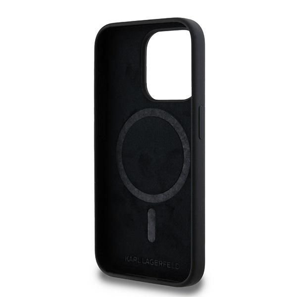 Muu telefoni lisavarustus Karl Lagerfeld Karl Lagerfeld Silicone Karl&Choupette MagSafe case for iPhone 15 Pro - black
