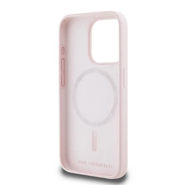 Muu telefoni lisavarustus Karl Lagerfeld Karl Lagerfeld Silicone Karl&Choupette MagSafe case for iPhone 15 Pro - pink