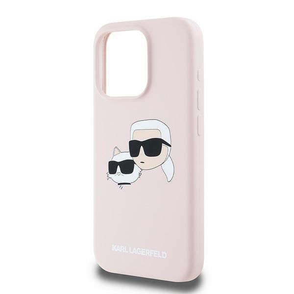 Muu telefoni lisavarustus Karl Lagerfeld Karl Lagerfeld Silicone Karl&Choupette MagSafe case for iPhone 15 Pro - pink