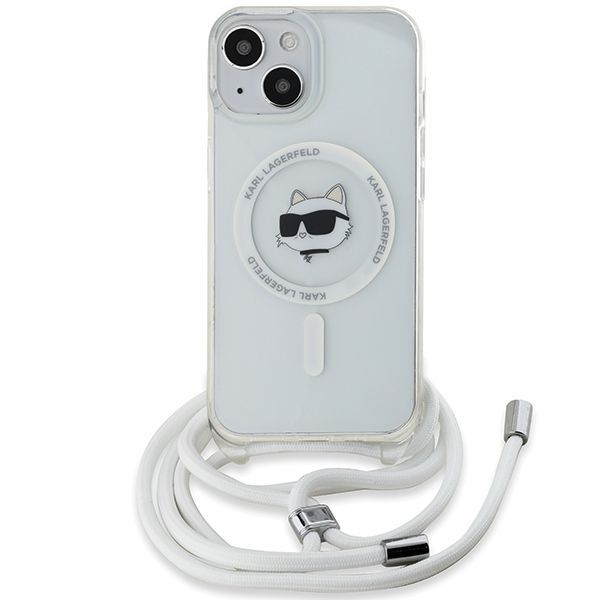 Other Phone Accessory Karl Lagerfeld Karl Lagerfeld IML Choupette Head&Cord MagSafe case for iPhone 15 / 14 / 13 - transparent