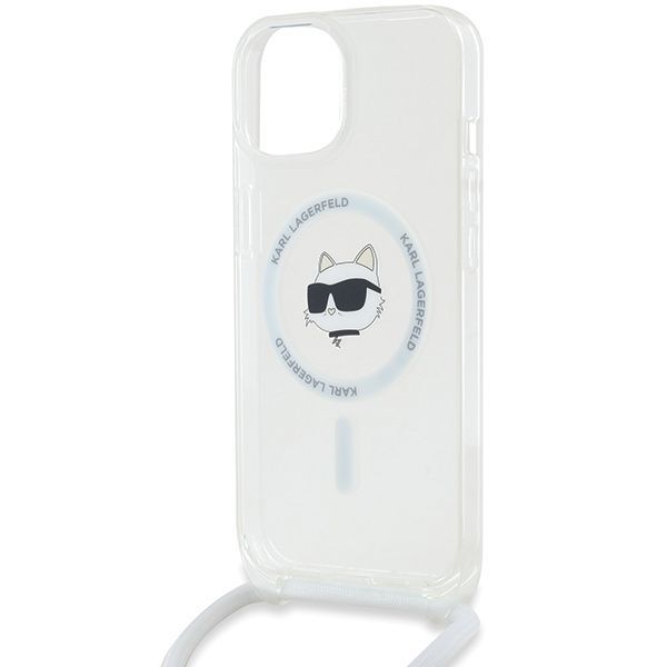 Other Phone Accessory Karl Lagerfeld Karl Lagerfeld IML Choupette Head&Cord MagSafe case for iPhone 15 / 14 / 13 - transparent