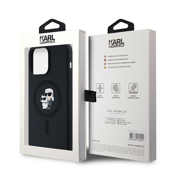 Other Phone Accessory Karl Lagerfeld Karl Lagerfeld Silicone Karl&Choupette Ring MagSafe case for iPhone 15 Pro Max - black