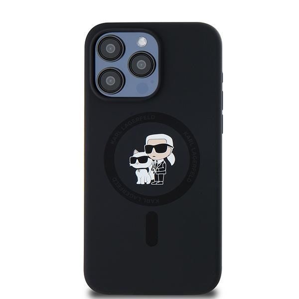 Other Phone Accessory Karl Lagerfeld Karl Lagerfeld Silicone Karl&Choupette Ring MagSafe case for iPhone 15 Pro Max - black