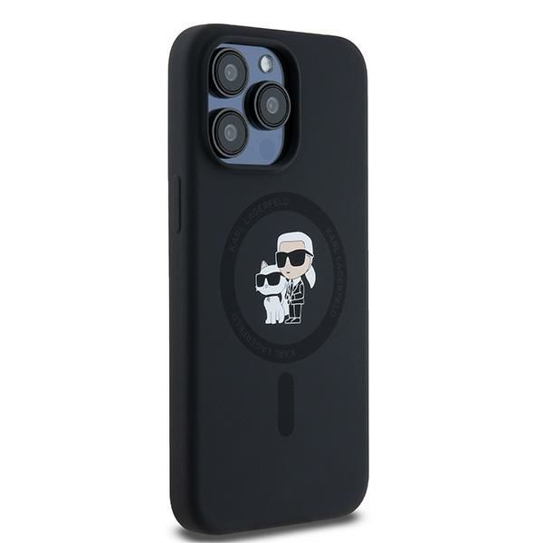 Other Phone Accessory Karl Lagerfeld Karl Lagerfeld Silicone Karl&Choupette Ring MagSafe case for iPhone 15 Pro Max - black