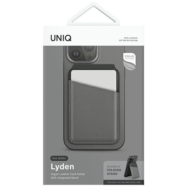Other Phone Accessory UNIQ Uniq Lyden DS magnetic RFID wallet with phone stand - gray and black