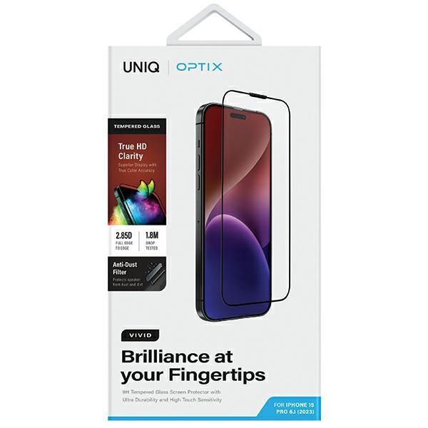 Other Phone Accessory UNIQ Uniq Optix Vivid glass for iPhone 15 Pro with applicator