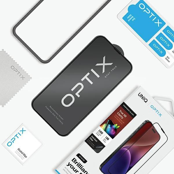 Other Phone Accessory UNIQ Uniq Optix Vivid glass for iPhone 15 Pro with applicator