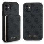 Muu telefoni lisavarustus Guess  Guess 4G Metal Logo case set for iPhone 11 + 5000mAh MagSafe power bank - black 