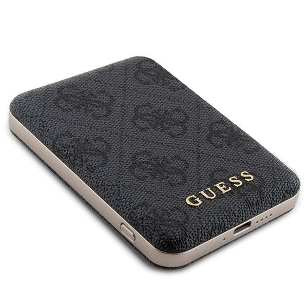 Muu telefoni lisavarustus Guess Guess 4G Metal Logo case set for iPhone 11 + 5000mAh MagSafe power bank - black