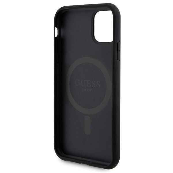 Muu telefoni lisavarustus Guess Guess 4G Metal Logo case set for iPhone 11 + 5000mAh MagSafe power bank - black