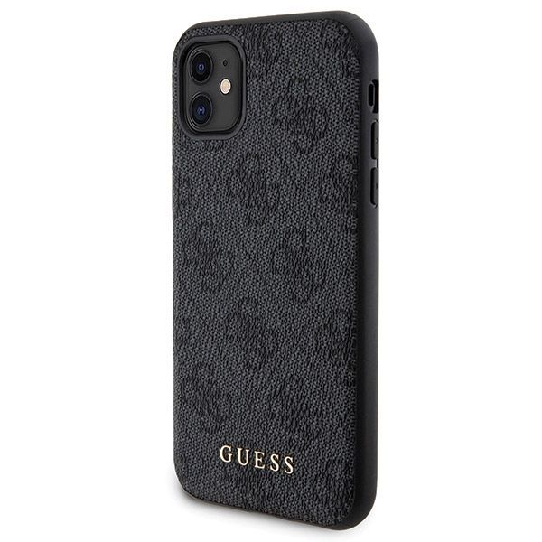 Muu telefoni lisavarustus Guess Guess 4G Metal Logo case set for iPhone 11 + 5000mAh MagSafe power bank - black